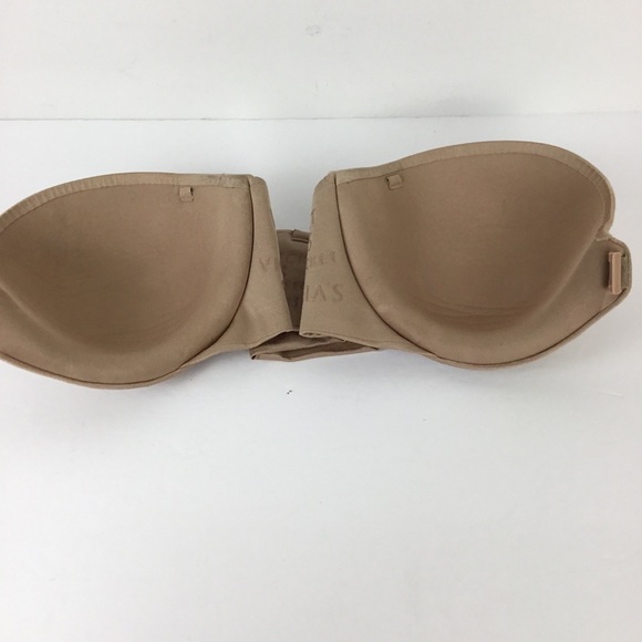 Victoria’s Secret strapless bra size 34C Nude Beige Front Close - Picture 4 of 5